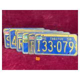 Vintage 1958 Pennsylvania License Plates