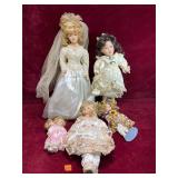 Various Porcelain Dolls