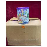 Box of Charles Chip Popcorn Cans