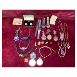 Watches, pins and more