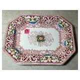 Antique ZAMARA 4 Color Transfer Platter