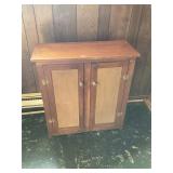 Small Vintage Wooden Shoe Cabinet