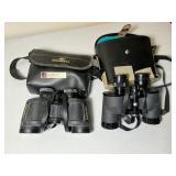 Two pairs of binoculars