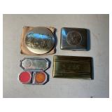 Antique cigarette & makeup tins