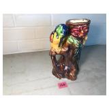 Majolica Style Ceramic Vase