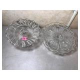Vintage Crystal Like Cake Stands