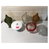 Lot of Covered CandyDishes