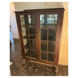 Wooden Display Cabinet w/ Glass Doors