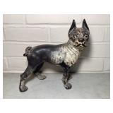 9ï¿½ vintage cast iron dog doorstop