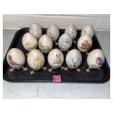 13 Vintage Goebel Eggs