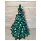 Vintage ceramic lighted Christmas tree