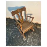 Vintage Wooden Childï¿½s Size Rocker