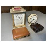 4 Vintage Table Top Clocks