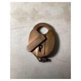 Antique railroad style lock, no key