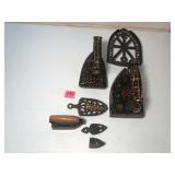 Lot of Cast Iron Irons