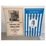 Pair of vintage advertising posters