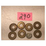 Vintage O.K. Vender-Amusement Tokens