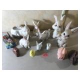 Lot of Ceramic Bunnies