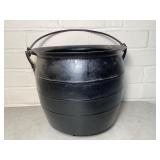 Antique cast-iron ash bucket