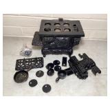 Mini cast-iron stove model & accessories