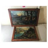 Vintage American Wildlife Painting