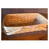 1990 Longaberger 2 handled Basket