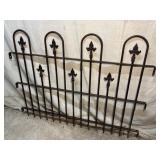 Antique Wrought Iron Cemetery Gate/Fence