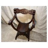 Ornate Asian Style Wooden Chair