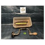 Bell System Ratcheting Bit Brace and Auger Bits