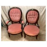 Pair of Antique Victorian Parlor Chairs