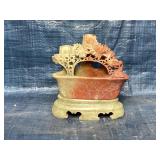Vintage hand carved Asian soapstone