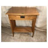 Single drawer desk w/ roll out shelf/desk