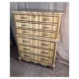 Vintage Wooden 6 Drawer Dresser