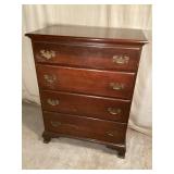 Antique Mahogany 4 Drawer Dresser