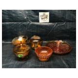 Vintage Marigold Carnival Glass