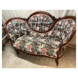Vintage Floral Settee