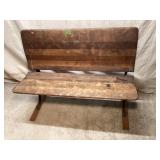Antique School Bench