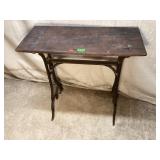 Antique Table From Sewing Machine Stand