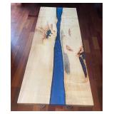 Custom Box Elder Wood River Coffee Table