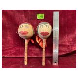 Vintage Handmade Maracas