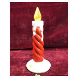 Vintage Plastic Candle, Lamp/Light 13' T