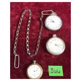 Various Pocket Watches, 03 ea