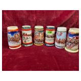 Budweiser Holiday Steins