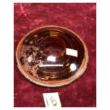 Vintage Kopp Glass Orange Signal Lense