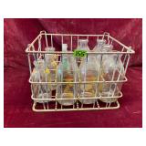 Milk Bottles and Crate