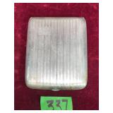 W & H Nickel Silver Cigarette Case, 1940's