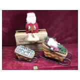 Longaberger Sleigh Basket & Accesories