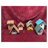 Lot of Handmade Birdhouses