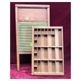 Antique Wash Board & Print Press Tray
