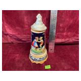 Vintage German Beer Stein, Music Box